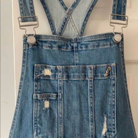 Denim Short Overalls - Picture 2 of 5